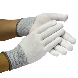 guante poliester antiestatico con puntos pvc